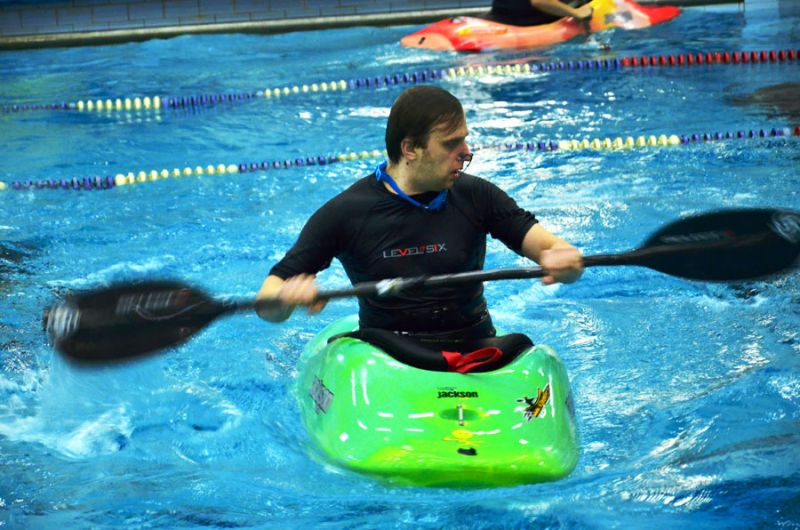 Открытый Чемпионат СПБ по фристайлу на гладкой воде в бассейнах 2014. Квалификация в кат. К1-М