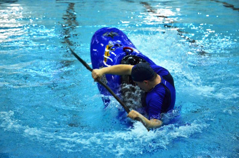 Открытый Чемпионат СПб по фристайлу на гладкой воде. Квалификация 3я попытка в кат. К1-М