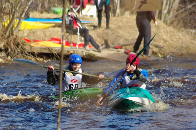 Соревнования КОС 2010, р. Мга, каяк-кросс