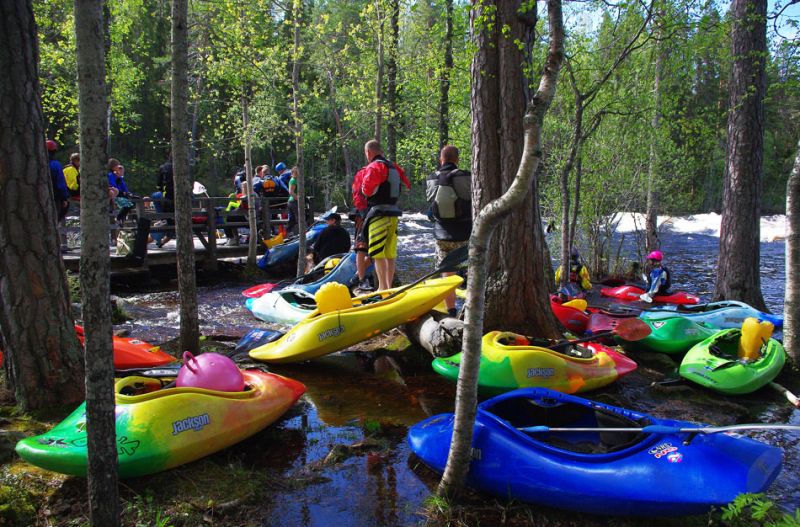 2-й этап кубка North Karelia freestyle paddling cup 2012. Перед стартом.